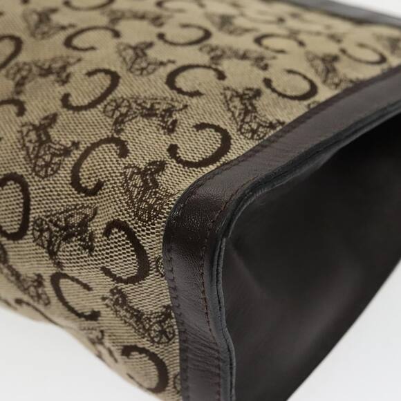 CELINE C Sulky Clutch Bag Canvas Brown - Picture 10 of 16